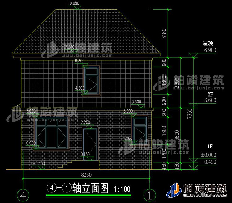 背立面圖