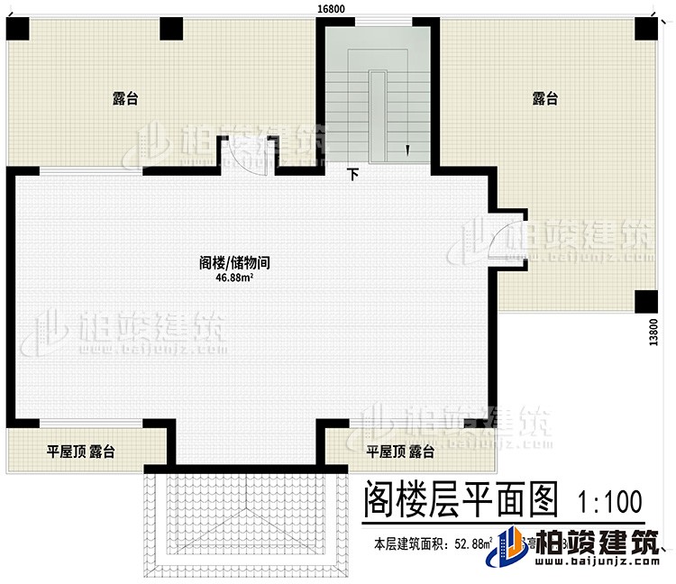 閣樓：閣樓/儲物間、2平屋頂露臺、2露臺